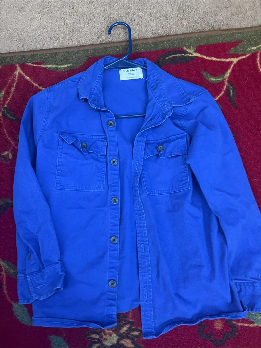 Boys Long-Sleeve Utility Pocket Twill Shirt Jackets